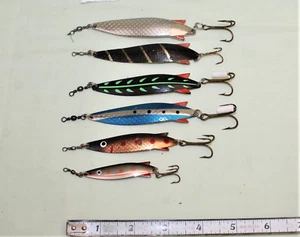6 x ABU SWEDEN & Garcia TOBY spoons 1x 20, 3x 18, 1x 12 & 1 x 10 grams (75) - Picture 1 of 3