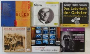 Hörbücher CD Sammlung - 6 verschiedene CDs (Hillerman, Rilke, Mann, ...) - Imagen 1 de 1
