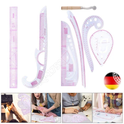 7TLG Schneiderlineal Bekleidung Kurve Lineal Ärmel Knopf Patchwork Zubehör DE - Bild 1 von 4