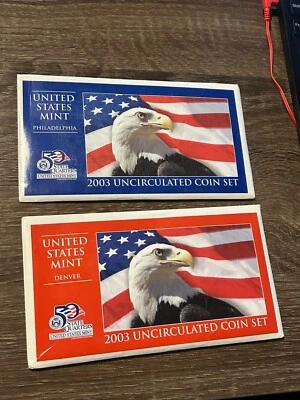 2003 US Mint Set 20 Coin Uncirculated Set Complete Philadelphia & Denver W/ OGP - Image 1 of 4