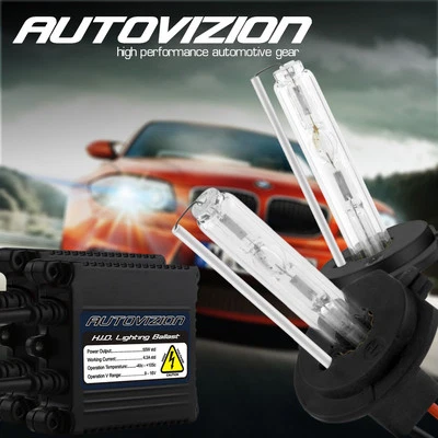 Xenon Slim 55W 9005 HB3 H10 Low Beam HID Conversion HeadLight Lamp Bulbs Kit - Image 1 of 4