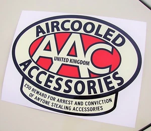 LARGE AAC sticker Aircooled Accessories protect your ride decal AAC130 - Picture 1 of 2