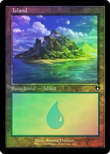 Island #440 Foil Retro Frame Commander Masters NM MTG - Picture 1 of 1