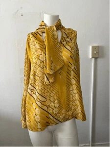 ba&sh women's floral Otello top size 1 Romantic bow French whimsical bell sleeve - Picture 1 of 10