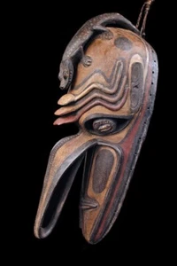 Masque d'ancêtre, spirit mask, sepik, oceanic art, tribal art, oceania, 82 cm - Picture 1 of 18