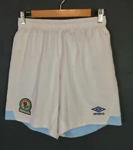 MEN'S UMBRO FC BLACKBURN ROVERS SHORTS PANTALONES FOOTBALL SOCCER SIZE S SMALL - Picture 1 of 7