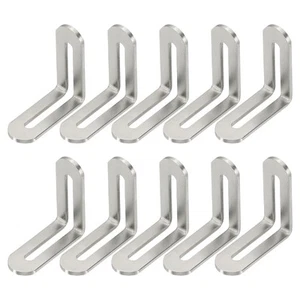 1-7/8" Adjustable L-Shape Corner Brace with Slot 10 Pcs Slidable Slotted Join... - Picture 1 of 6
