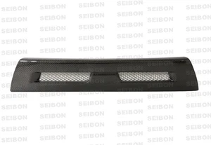 Seibon for 08-12 Mitsubishi Lancer Evo X Shaved Emblem Carbon Fiber Front Grill - Picture 1 of 5