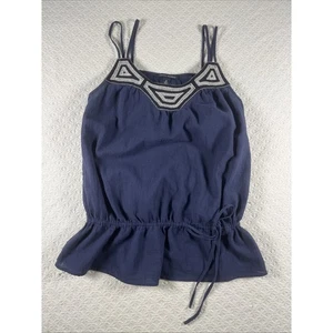 Banana Republic Sleeveless Blouse Women's Size Medium Solid Navy - Picture 1 of 11