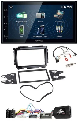 Kenwood 2DIN Bluetooth Lenkrad USB DAB Autoradio für Honda HR-V RU ab 2015 schwa - Bild 1 von 4