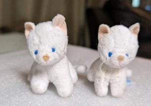 Lote 2 Jerry Elsner Mascotas Mini Gato Blanco Gatito Peluche - Imagen 1 de 9