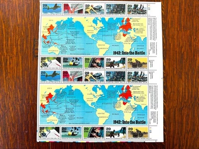 USA 1991 Sc 2559 World War II - 1941,  Full Pane of 20, MNH  - Image 1 of 2