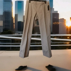 NWT Banana Republic Mens Aiden Pants 36x32 Gray Striped Slim Stretch Chino - Picture 1 of 10