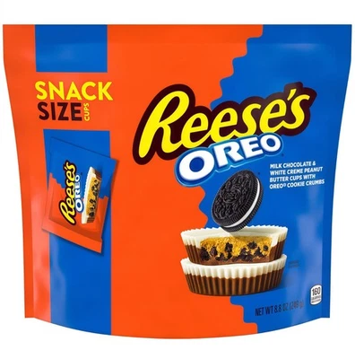 Reese's Oreo cioccolato al latte e crema bianca burro di arachidi tazze snack formato 249 g USA