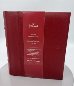 Punze Briefpapier Adressbuch 300 Adressen Kunstleder 6 Ringbuch - Bild 1 von 8