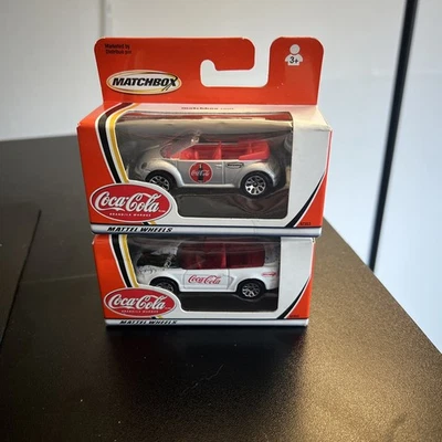 2 MATCHBOX 2002 Coca-Coca Cars Ford Mustang, MGF - Image 1 of 4
