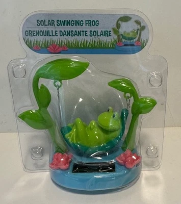 Solar Swinging Frog - Dances under light - New in Package - Ships FREE in USA - Image 1 of 4