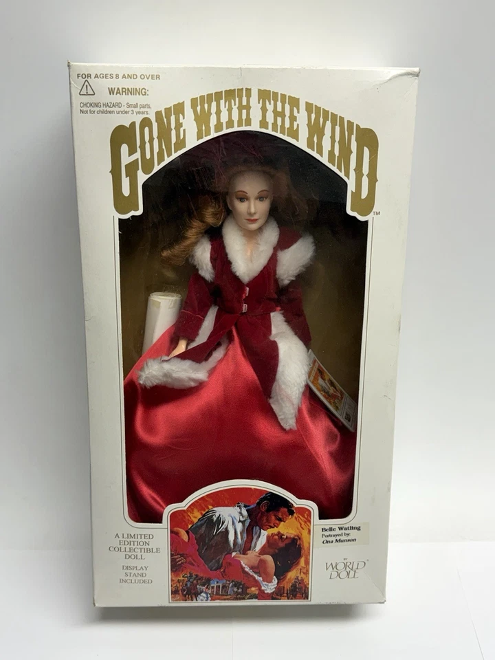 Vestido rojo Belle Watling muñeca mundo lo que el viento se llevó 1989 sellado vintage 71181 Foto 1 de 4