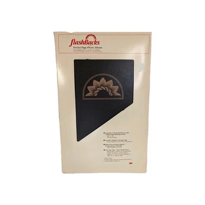  Álbum de fotos de bolsillo 3M Flashbacks vintage marrón 3,5x5 deslizable para 90 fotos Foto 1 de 4