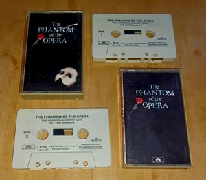 THE PHANTOM OF THE OPERA VTG DOUBLE CASSETTE TAPE LOT CAST MUSICAL RARE (1987)๐ฅ - Picture 1 of 3