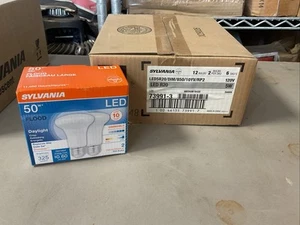 New Box Of 12 LED R20 5W Flood Daylight Dimmable Light Bulbs (50W Replacement) - Picture 1 of 6