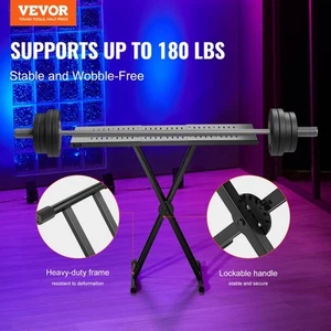 Portable DJ Table Double X Braced Keyboard Stand Adjustable Height - Bild 1 von 8