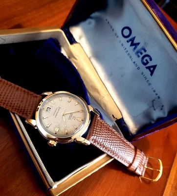 OMEGA FECHA A 6 COMO NUEVO VENTA CAJA PARACHOQUES MOVIMIENTO BIEN REPARADO 1951 Foto 1 de 4