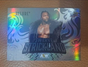 2024 UD AEW Allure SWERVE STRICKLAND Horizontal Negro Arco Iris Refractor SP #133 - Imagen 1 de 3