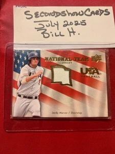 2008 Upper Deck USA Baseball Jordy Mercer Jersey Team USA - Picture 1 of 2