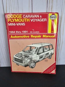 6037 Dodge Caravan & Plymouth Voyager 1984-1991 Repair Manual - Haynes - Picture 1 of 3