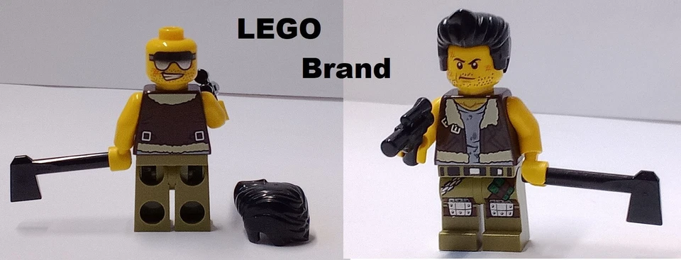 LEGO Monster Fighter FRANK ROCK with Free Weapons Metal Armor Chain Kneepads - Image 1 of 1
