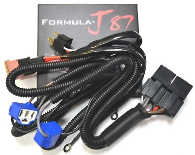 Relay Wire Harness 30A A 9003 H4 Head Light Adapter Replacement Ceramic Output - Image 1 of 4