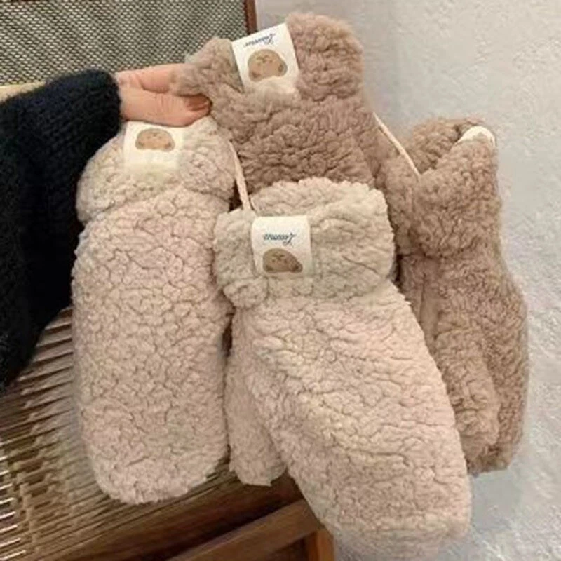 Winter Warme Strick-Handschuhe Fäustlinge Fausthandschuhe Damen Winterhandschuhe - Bild 1 von 4