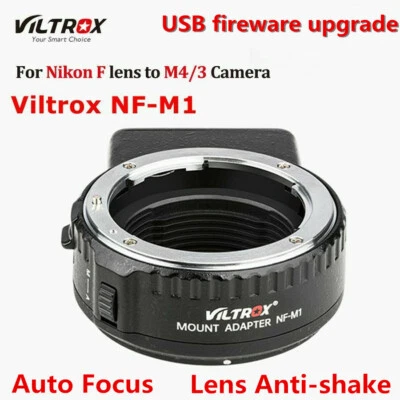 Viltrox NF-M1 Auto focus Lens Adapter for Nikon F Lens to Micro 4/3 M43 Camera - Image 1 of 4