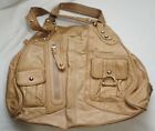 Junior Drake Womens Handbag Shoulder Bag Soft Leather 7 Pockets Tan 14”Hx 17”W