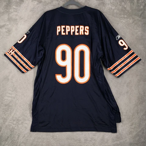 Julius Peppers Chicago Bears Jersey Mens Large Reebok On Field NFL Football Mesh Cover