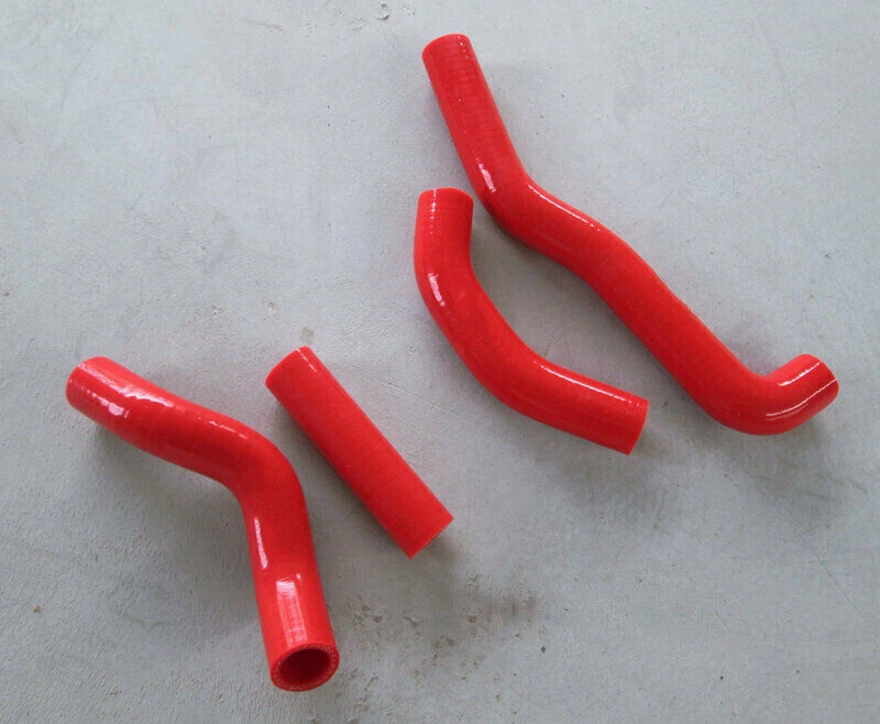 4PCS RED For 1987 1988 1989 Kawasaki KX250 KX 250 Silicone Radiator Water Hose - Image 1 of 1