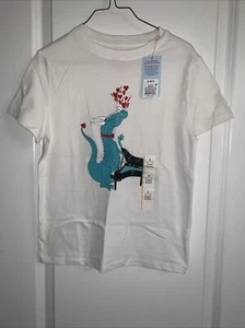 NWT Boys Cat & Jack Valentines Day Dragon T Shirt Tee Size S 6/7 - Picture 1 of 1