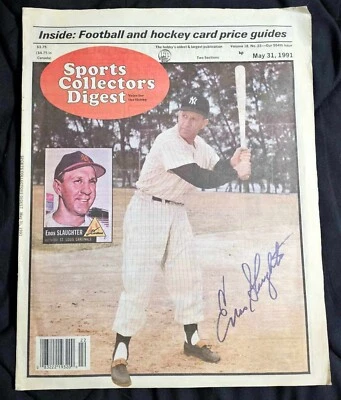 St. Louis Cardinals Enos Slaughter signed cover - Image 1 of 2