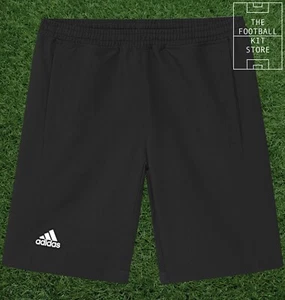 adidas Shorts - Boys T16 Football Training - Black - With Pockets - All Sizes - Picture 1 of 1