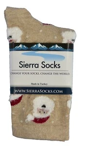 Calcetines Sierra Calcetines de Vacaciones - Lindos Calcetines de Papá Noel de Algodón Suave para Mujer - Imagen 1 de 2