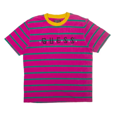 Camiseta masculina GUESS X J Balvin Vibras rosa G - Imagem 1 de 4