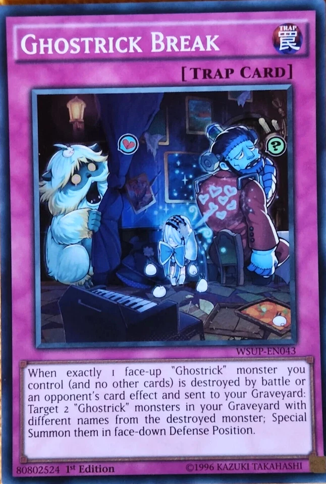 Ghostrick Break - WSUP-EN043 - Super Rare 1st Edition Yugioh TCG Card - Image 1 of 1