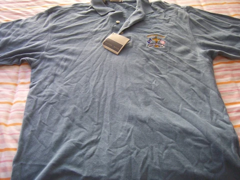 2002 Ryder Cup The Belfry Cutter and Buck golf shirt adult men's size MEDIUM NEW Cover