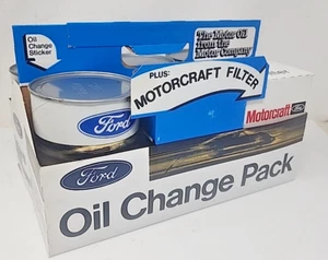 Ford Motorcraft Oil Change pack paperboard holder 6 pack with filter FL-1 Gold - Picture 1 of 12