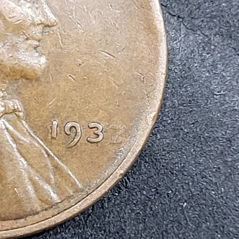 1937/7/7 Lincoln Penny DDO-Strike Error On Reverse/Obverse, See Pics Cover