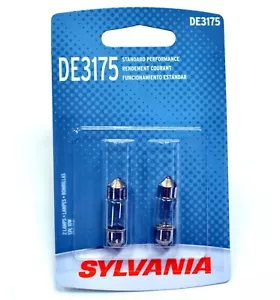 Sylvania Basic DE3175 30mm 10W Two Bulbs Interior Dome Light Replacement Lamp EO - Picture 1 of 7