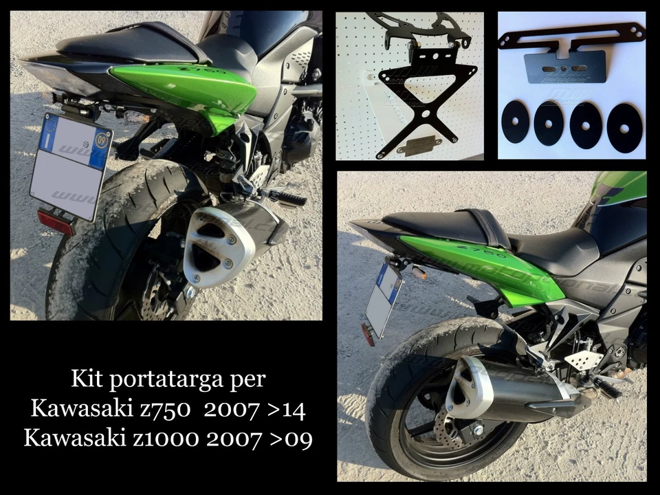 PORTATARGA REGOLABILE KAWASAKI Z750 Z1000  2007-2014 - Imagen 1 de 1