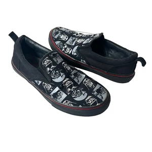 Star Wars Skechers Sneakers Canvas Comfort Casual Mens 10.5 Slip On Black Skater - Picture 1 of 11