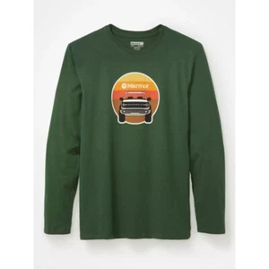 Marmot x Ford Bronco Long Sleeve T-Shirt Adult Medium M Green Truck Sunset NWT - Picture 1 of 19